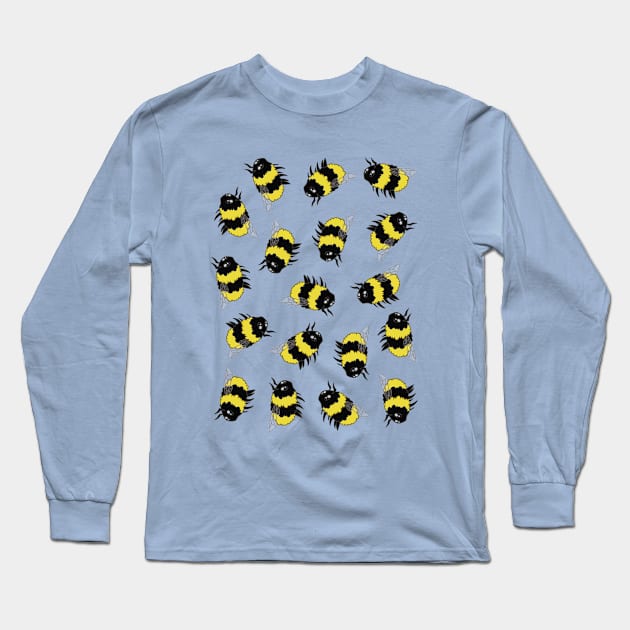 Bees! Long Sleeve T-Shirt by Kashidoodles